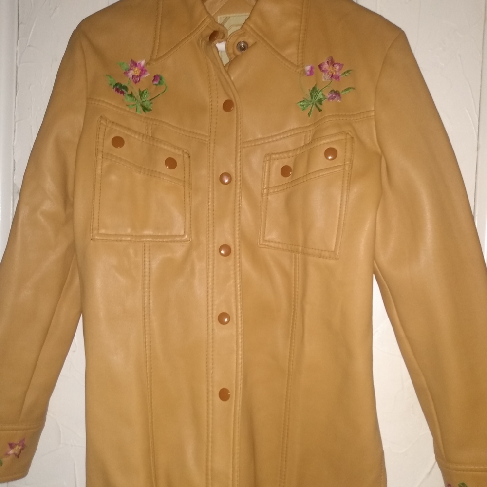 Embroidered Tan Jacket